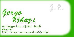 gergo ujhazi business card